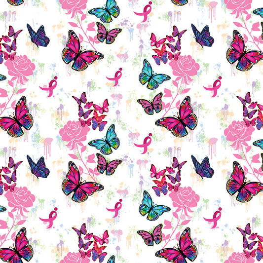 Pink Ribbon Butterfly - 10564-SGK