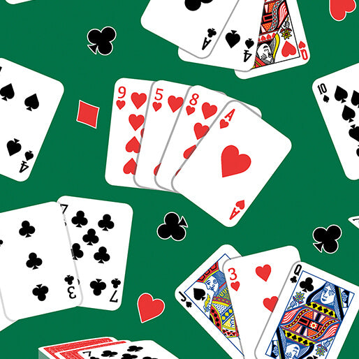 Playing Cards Green  Lets Play - 14815-44