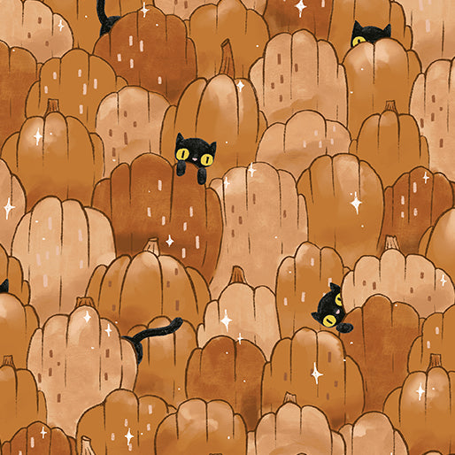 Spellbound - Puss Patch Golden Brown Pumpkin 17131-77
