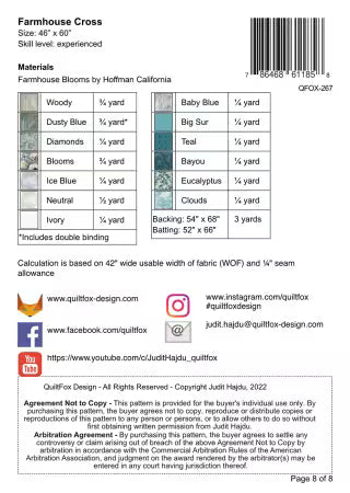 Farmhouse Cross  - QFOX-267