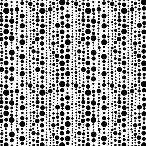 Rainbow Dots - Black & White