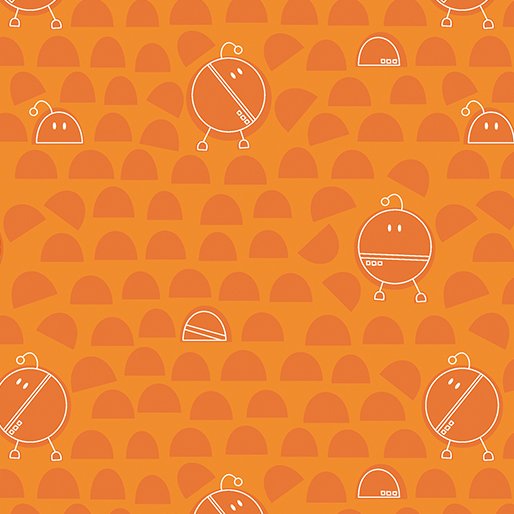 Round Tangerine Robo Boogie