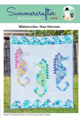 Watercolor Sea Horses - SC105