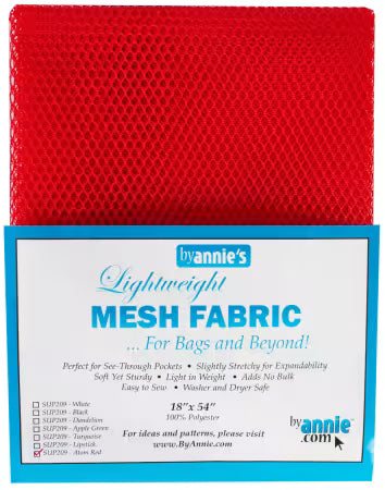 Mesh Fabric - Atom Red SUP209-RED
