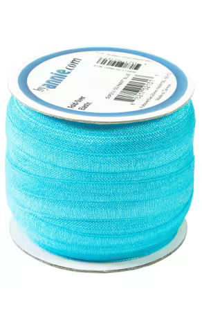 Fold-Over Elastic 20mm by yard - Parrot Blue - sup211-50-pb