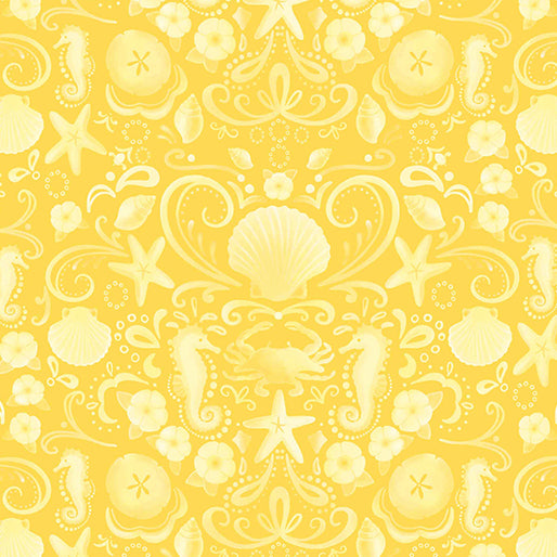 Beach Retreat-Seaside Tonal Golden Yellow - 14594-33