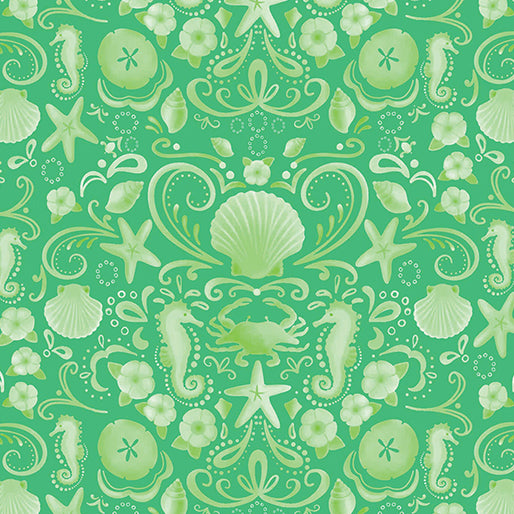 Beach Retreat Seaside Tonal Green 14694-44