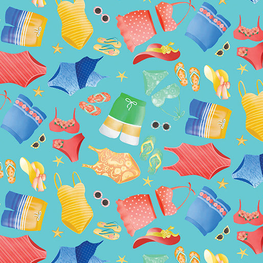 Beach Retreat-Swimsuit Turquoise - 14587-84