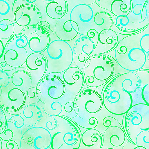 Swirling Splendor Mint Wide