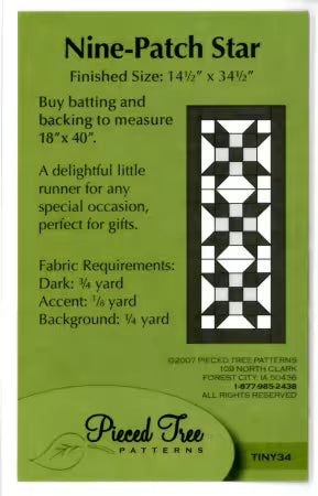 Nine Patch Star  - TINY34