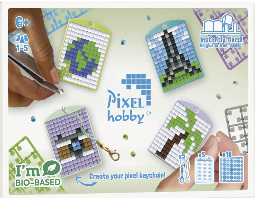 Pixel Keychain 5 Pack - Travel 23901