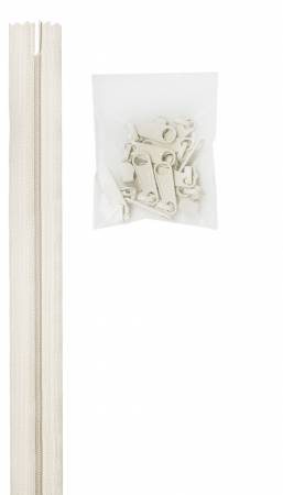 Zippers by the Yard - White ZIPYD-100