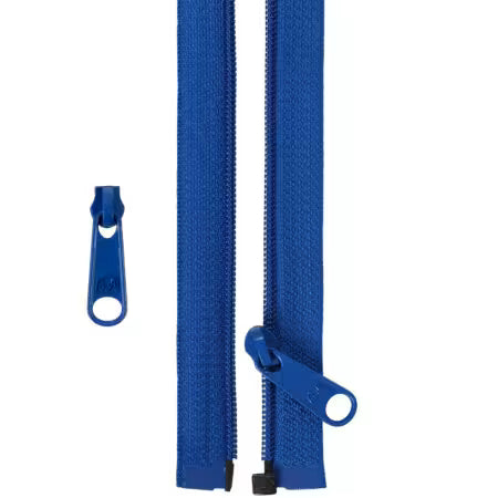 50in Separating Zipper and Extra Slide Blastoff Blue - ZIP50-215