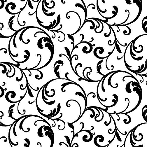 Classic Scroll White/Black (Night & Day)