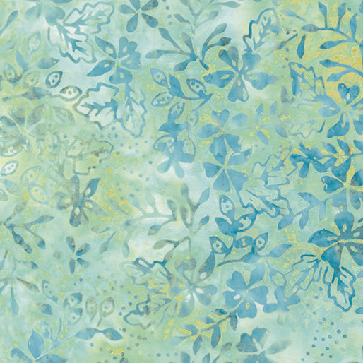 Floral Sprigs Aqua/Lime - 9220-54