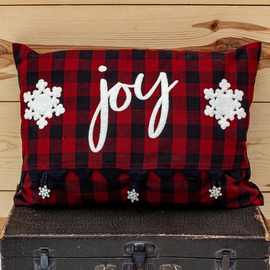 Joy & Snowflakes Pillow Cover Kit - TT104